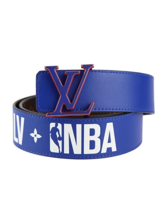 Louis Vuitton NBA Belt Mp278 Monogram Canvas Leather Brown Blue Red Virgil main image 7